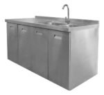 Mesa Con Bacha Doble Acero Inoxidable Bajo Mesada Otten