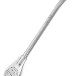 Bombilla Para Mate Plana Acero Inoxidable 19 Cm Otten Plateado