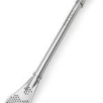 Bombilla Para Mate Plana Acero Inoxidable 15 Cm Otten Plateado