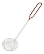 Espumadera Gastronomica Alambre Estañado Reforzado 12 Cm Mango Rojo - Imagen 2