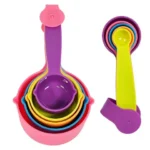 Juego Set X 10 Piezas Cucharas Y Tazas Medidoras Plastico Varios
