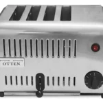 Tostadora Electrica De Pan 4 Ranuras Otten Plateado