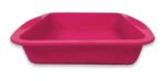 Molde Torta Cuadrado Tortera Silicona Antiadherente 22 Cm Color Fucsia