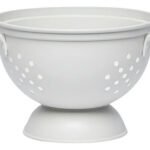 Colador Acero Inoxidable Pasta Bzp 16.5 Cm Apto Lavavajillas Blanco