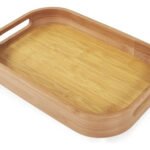 Bandeja Rectangular De Servir Desayuno Bambu Otten 33 X 22 Marrón Claro