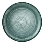 Plato Postre Porcelana Schmidt Esfera Color 21 Cm Color Verde