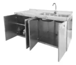 Mesa Con Bacha Doble Acero Inoxidable Bajo Mesada Otten - Imagen 4