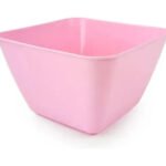 Compotera Cuadrada Ipanema Chica De Plástico 12cm Deses Color Rosa