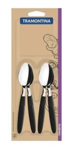 Juego Set X 12 Cucharas De Té Tramontina Ipanema Mango Negro - Imagen 2