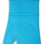 Manopla De Silicona P/horno Cocina Agarradera Calidad Pro Color Azul