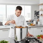 Olla Gastronómica Alta Acero Inoxidable Otten María 50 Lts Plateado - Imagen 4