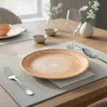 Plato Postre Porcelana Schmidt Esfera Color 21 Cm Color Mostaza - Imagen 2