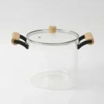 Olla De Vidrio Templado Con Tapa Y Asas Bambu 5.5 Lts Otten Transparente - Imagen 9