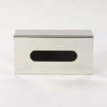 Caja Porta Pañuelos Organizador Acero Inoxidable Otten Plateado - Imagen 7
