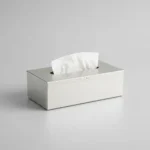 Caja Porta Pañuelos Organizador Acero Inoxidable Otten Plateado - Imagen 3