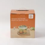 Olla De Vidrio Templado Con Tapa Y Asas Bambu 5.5 Lts Otten Transparente - Imagen 4