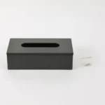 Caja Porta Pañuelos Organizador Acero Inoxidable Otten Negro