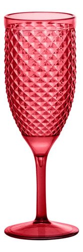 Copa Champagne Labrada Acrilico Resistente Oh Reggae 350 Ml Rojo