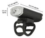 LAMPARA LED PRA BICICLETA RECARGABLE 150 LUMENES OTTEN NEGRO - Imagen 3
