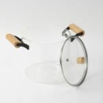 Olla De Vidrio Templado Con Tapa Y Asas Bambu 5.5 Lts Otten Transparente - Imagen 8