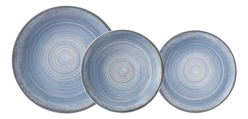 D_731557-MLA81724060181_122024-O Set De Vajilla Completa Porcelana Schmidt Esfera De 18 Piezas Color Celeste - Imagen 1