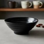 CUENCO CONICO ENSALADERA 19 CM BOWL MELAMINA REFORZADA NEGRA  OTTEN