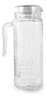 Jarra Vidrio C/ Tapa Nadir Ladrillo 1,21 Lts Color Blanco