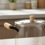 Olla De Vidrio Templado Con Tapa Y Asas Bambu 5.5 Lts Otten Transparente - Imagen 5