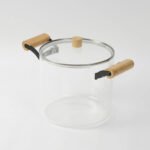 Olla De Vidrio Templado Con Tapa Y Asas Bambu 5.5 Lts Otten Transparente - Imagen 10
