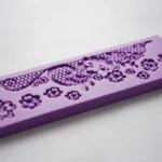 Molde Encaje Puntilla De Silicona Reposteria Color Violeta 3 - Imagen 3