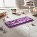 Molde Encaje Puntilla De Silicona Reposteria Color Violeta 3 - Imagen 2