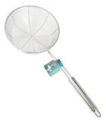 Colador Canasto De Acero Inoxidable Con Mango 19 Cm - Imagen 2
