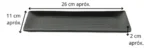 Bandeja Rectangular 26 Cm De Melamina Reforzada Negro - Imagen 2