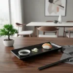 Bandeja Rectangular 33 Cm Melamina Reforzada Dunia Negro