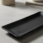 Bandeja Rectangular 30 Cm De Melamina Reforzada Negro