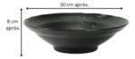 Plato Pasta Maocai 30 Cm Melamina Reforzada Dunia Negro Melamina - Imagen 2