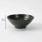 CUENCO CONICO ENSALADERA 18 CM BOWL MELAMINA REFORZADA NEGRA - Imagen 2