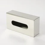Caja Porta Pañuelos Organizador Acero Inoxidable Otten Plateado - Imagen 9