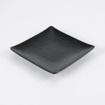 Plato Cuadrado 20 Cm Melamina Reforzada Dunia Negro Melamina - Imagen 4