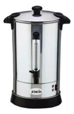 Cafetera Electrica 10lt Zokin Regulador Termostato Ac. Inox. Gris