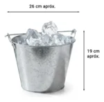 Frapera Blade Hielo Champagne  Crystal Rock Zinc 26cm Gris - Imagen 2