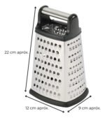 RALLADOR 4 CARAS ACERO INOXIDABLE 22 CM OTTEN PLATEADO - Imagen 2