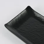 Plato Rectangular 21 Cm Melamina Reforzada Dunia Negro Melamina - Imagen 4