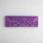 Molde Encaje Puntilla De Silicona Reposteria Color Violeta 3 - Imagen 4