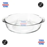 Savarin Flanera Tortera De Vidrio 2 L Horno Libbey Clasica M - Imagen 3