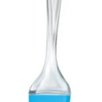Pincel De Silicona Mango Acrílico 22cm Color Celeste