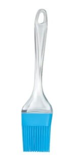 Pincel De Silicona Mango Acrílico 22cm Color Celeste