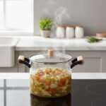 Olla De Vidrio Templado Con Tapa Y Asas Bambu 5.5 Lts Otten Transparente - Imagen 6