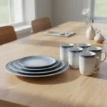 Juego Set X 18 Piezas Esfera Schmidt Porcelana Color Celeste - Imagen 6
