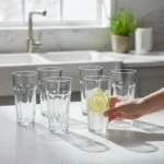 VASO VIDRIO FACETADO OSLO ALTO 350 ML RIGOLLEAU - Imagen 5